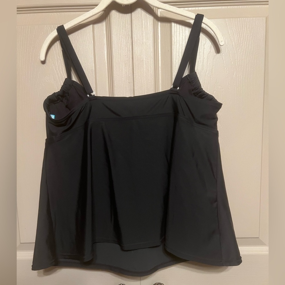 Elegant Black Women's Swim Top - Picture 2 of 4